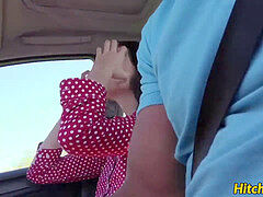 Pijpbeurt, Sperma shot, Buiten, Klein, Kut duiken, Kousen, Tiener