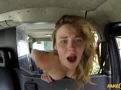 Hot Blonde Gives Cabbie A Sexy Show 2 - Nadia Obrien
