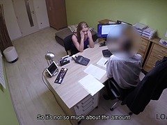 Miss cant refuse suggest of loan boss and gets screwed