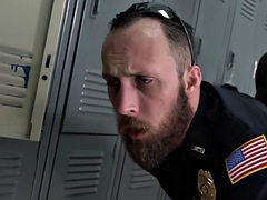 gay cops get their assholes demolished by horny criminal