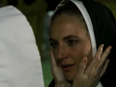 Blonde innocent nun needs forgiveness from older sister
