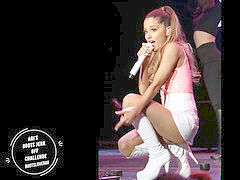 Ariana Grande - footwear wank Off contest