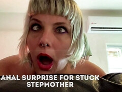 Ass Fucking Surprise For Stuck Step Mummy : Jism in Arse