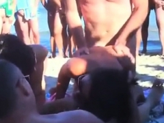 Sensational Public Nudist Orgy