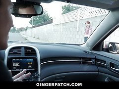 Cherry Fae, a young innocent ginger, gets her tight pussy pounded by a big stranger in HD