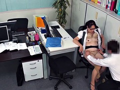 フェラチオ, イく瞬間, 指いじり, 手コキする, 日本人, オナニー, 熟年, オフィス