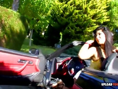 Amateur, Nana, Gros seins, Sucer une bite, Brunette brune, Fille latino, Seins naturels, Rugueux