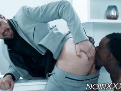 Anal, Grosse bite, Noire, Sucer une bite, Queue, Interracial, Muscle, Lécher le sphincter