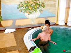 お尻, 舐める尻, ブロンド, 茶髪の, なめる, 自然山雀, オマンコ, 濡れ