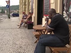 In den arsch, Grosser schwanz, Schwarz, Blasen, Reif, Muschi, Dürr, Ehefrau
