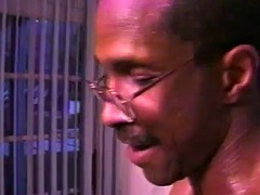 デカチン, 黒人, 茶髪の, カップル, 黒人, 異人種間, ヴィンテージ