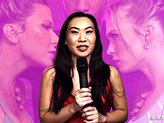 Asiático, Culo grande, Morena, Estilo perrito, Vestido, Guantes, Inserción, Coño