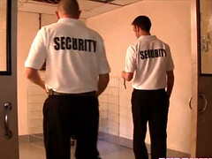 デカチン, ブロンド, フェラチオ, イく瞬間, ダブル開発, 手コキする, 淫乱熟女, 三人