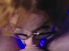 Blonde, Sucer une bite, Lunettes, Hd, Seins naturels, Rugueux, Russe, Adolescente