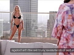 Gros cul, Grosse bite, Blonde, En levrette, Allemand, Massage, Espionne, Nénés