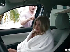 Blonde, Sucer une bite, Doigter, Bâillonner, Embrassement, Petite femme, Maigrichonne, Adolescente