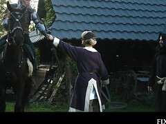 Brunette Kira Queen Sluty Farm Girl Seduce Blind Warr - cosplay hardcore with cumshot