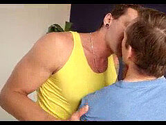 Gay, youngster, kissing