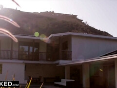 お尻, デカ尻, デカチン, ブロンド, フェラチオ, 中出し, 下着, 小柄