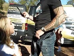 Rubia, Semen en la boca, Extremo, Francés, Sexo duro, Al aire libre, Sexo fuerte, Puta