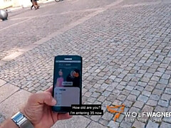 Amateur, Rubia, Mamada, Semen en la boca, Alemán, Pov, Público, Realidad