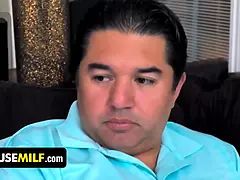 Freeuse cougar - maximus lets David Lee fondle his wifeu2019s big melons and fucked her as he observed