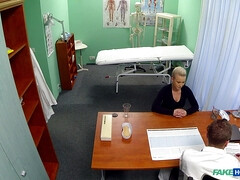 Blond Hair Lady Patient Wants Hard Sex From Her Doctor