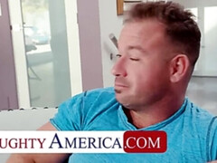 Naughty America - Payton Preslee gets tits oiled up