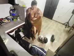Hot Latina Girl Fucks Plumber For Payment - Blowjob & Facial in Kitchen