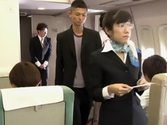 Alluring busty Japanese huzzy making her dirty kinky dreams come true