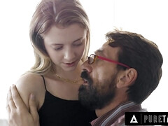 Mooi, Blond, Classisch, Diep in de keel, Lul, Kut duiken, Slikken, Tieten likken