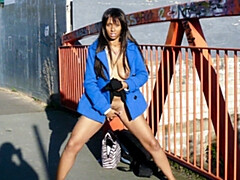 素人, 指いじり, オナニー, 淫乱熟女, オーガズム, アウトドア, 公共, 剃毛