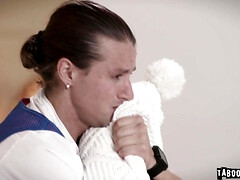 Badkamer, Grote kont, Bruinharig, Diep in de keel, Handbeurt, Masturbatie, Moeder die ik wil neuken, Tieten likken