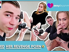 Leie, Blondine, Blasen, Freund, Niederländisch, Fingern, Pov, Sich ausziehen