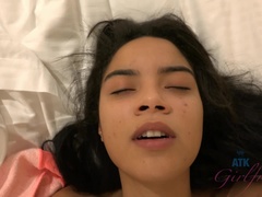 Amateur, Noire, Éjaculation interne, Petite amie, Chatte, Rasée, Fumer, Nénés