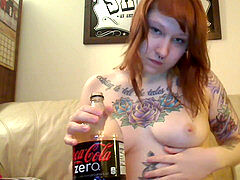 naked 2l coca-cola chug