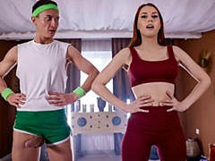 デカ尻, デカチン, フェラチオ, バック, 自然山雀, 赤毛, ティーン, オッパイの