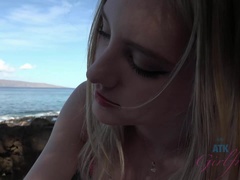 Leie, Strand, Blasen, Fingern, Freundin, Pov, Spanner, Nass