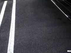 Tussi, Grosser schwanz, Grosse titten, Schlampe, Blasen, Auto, Hd, Realität