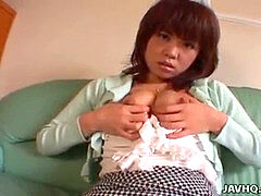 Lovely Japanese teen masturbates her taut japanese fuckbox