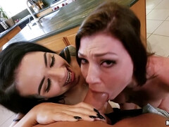 Verga grande, Mamada, Garganta profunda, Sexo duro, Lesbiana, Pov, Adolescente, Trio