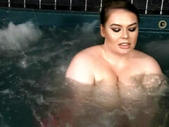 Tetas grandes, Británico, Tetona, Gordita, Hembra, Solo, Tetas, Mojado