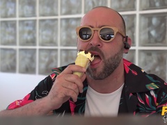 Stel, Sperma shot, Lul, Natuurlijke tieten, Buiten, Doordringend, Biljart, Kut duiken