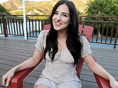 Grote kont, Pijpbeurt, Bruinharig, Vingeren, Masturbatie, Gezichtspunt, Mager, Tiener