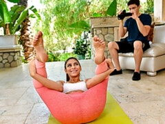 Mamada, Morena, Pajear, Tetas naturales, Al aire libre, Afeitado, Adolescente, Tetas