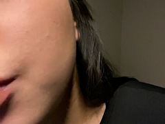 素人, アジア人, フェティッシュ, 彼女, キス, 韓国人