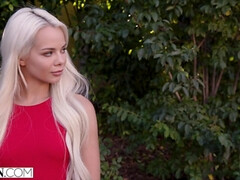 ブロンド, フェラチオ, 顔射, 女 人男 人, ハードコア, キス, なめる, 馬乗り