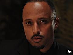 アナル, 緊縛, デカチン, 黒人, フェラチオ, 茶髪の, 黒人, 異人種間