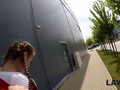 Cindy Shine gets a double dose of law enforcement in jail with two cocks