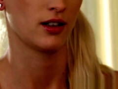 Blond, Rondborstig, Diep in de keel, Hd, Masseren, Kut duiken, Tiener, Tieten likken